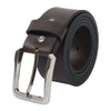 Ufficio Men's Casual Jeans Leather Belt – Brown, Genuine Leather, Nickel Buckle, 40mm Width – Sizes L (44–46")