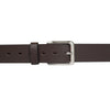 Ufficio Men's Casual Jeans Leather Belt – Brown, Genuine Leather, Nickel Buckle, 40mm Width – Sizes L (44–46")