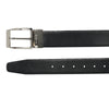 Bulchee Men's Reversible Leather Belt – Brown/Black, Shiny Nickel Prong Buckle, 35mm Width, Sizes Large (42-46"), XL (48-52"), XXL (52-55") - BUL2406B