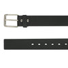 Ufficio Men's Casual Jeans Leather Belt – Black, Genuine Leather, Nickel Buckle, 40mm Width