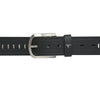 Bulchee Men's Casual Jeans Leather Belt – Black, Shiny Nickel Buckle, 40mm Width, Sizes M (40-42"), L (44-46")