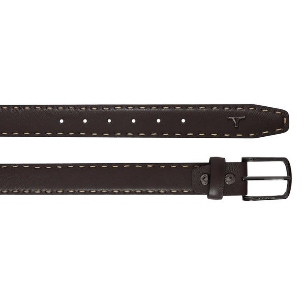 Bulchee Hand-Stitched Chinos Men's Belt – Brown – Sizes S (38-40), M (40-42), L (44-46) | BUL2232B