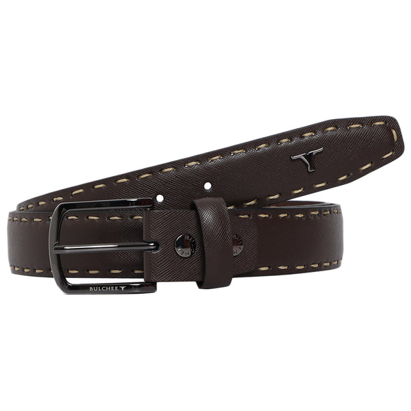 Bulchee Hand-Stitched Chinos Men's Belt – Brown – Sizes S (38-40), M (40-42), L (44-46) | BUL2232B