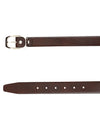 Bulchee Men’s Brown Leather Belt – Plain Chino (Size L)