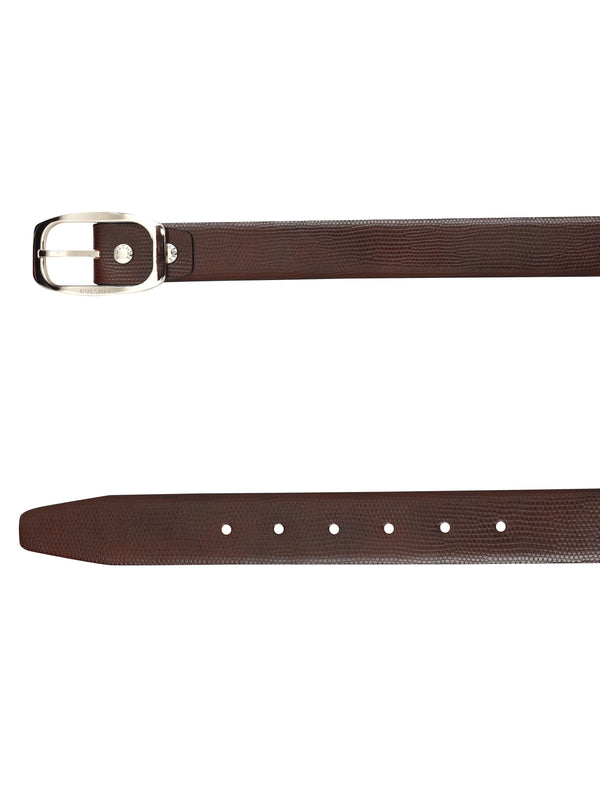 Bulchee Men’s Brown Leather Belt – Plain Chino (Size L)