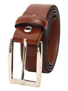 Bulchee Men’s Tan Leather Belt – Plain Chino (Size L)