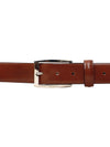 Bulchee Men’s Tan Leather Belt – Plain Chino (Size L)