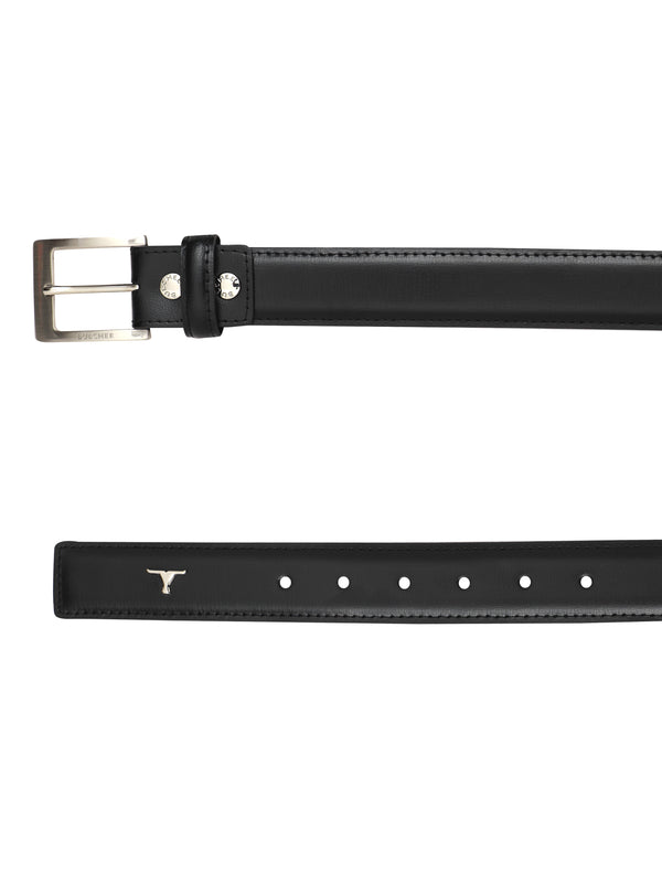 Bulchee Men’s Black Leather Belt – Padded Chino (Size L)