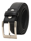 Bulchee Men’s Black Leather Belt – Padded Chino (Size L)