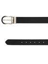 Bulchee Men’s Reversible Leather Belt –  Prong Buckle (Tan/Black, Size L)