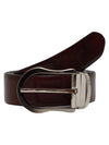Bulchee Men’s Reversible Leather Belt –  Prong Buckle (Tan/Black, Size L)