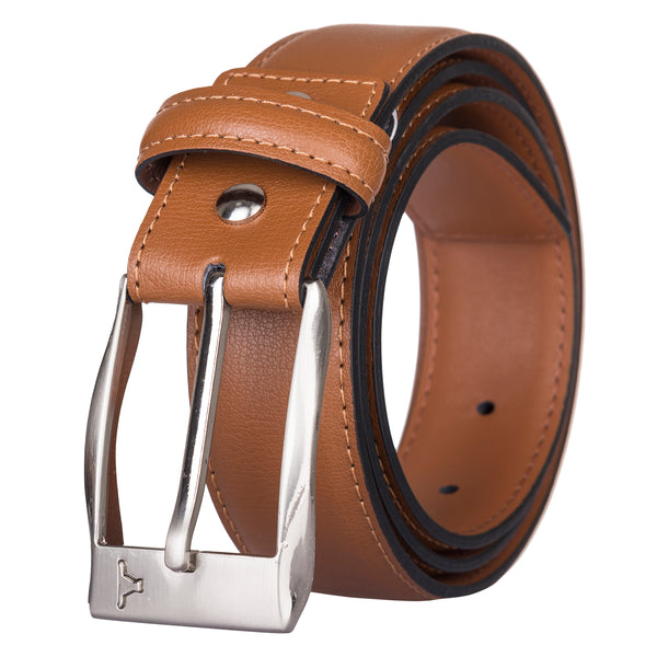 Bulchee Men’s Tan Leather Belt – Padded Chinos (Size L)