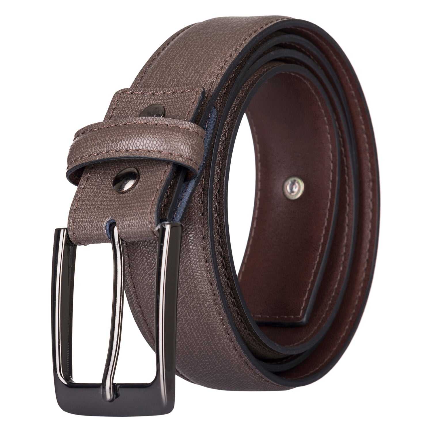 Bulchee Men’s Earth Brown Leather Belt –  Padded Chinos (Size L)
