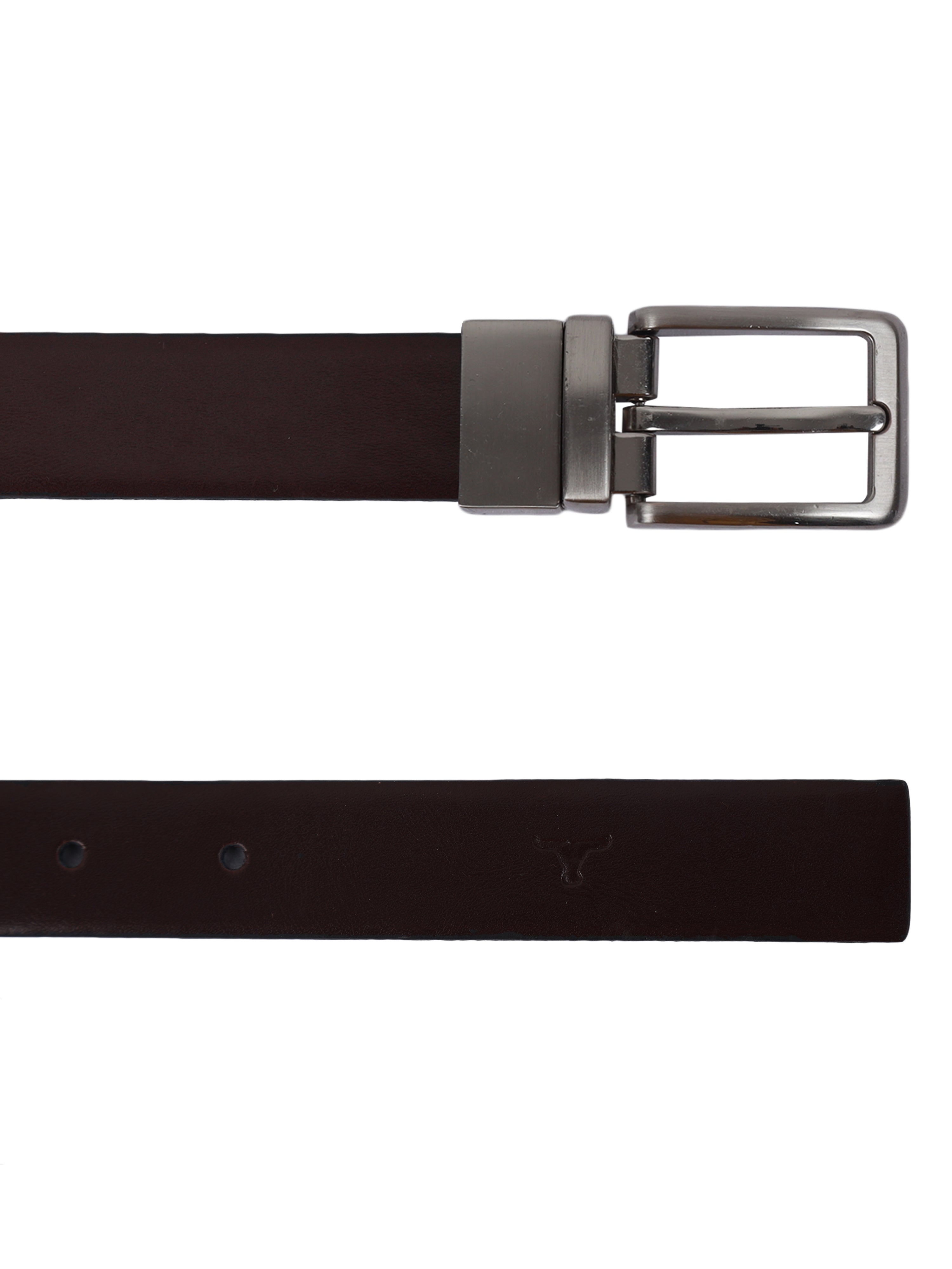 Bulchee Women's Leather Reversible Belt – Black & Brown, Nickel Buckle, 25mm Width – Size L (44–46