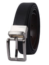 Bulchee Women's Leather Reversible Belt – Black & Brown, Nickel Buckle, 25mm Width – Size L (44–46") – BUL2108LB