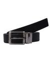 Bulchee Women's Leather Reversible Belt – Black & Brown, Nickel Buckle, 25mm Width – Size L (44–46") – BUL2108LB