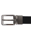 Bulchee Women's Leather Reversible Belt – Black & Brown, Nickel Buckle, 25mm Width – Size L (44–46") – BUL2108LB