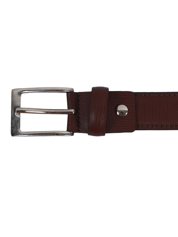 Bulchee Women's Leather Jeans Belt – Brown, Genuine Leather, Nickel Buckle, 30mm Width – Sizes S (38–40"), M (40–42"), L (44–46")