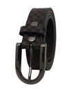 Bulchee Women's Printed Leather Jeans Belt – Brown, Genuine Leather, Nickel Buckle, 30mm Width – Sizes M (40–42"), L (44–46")