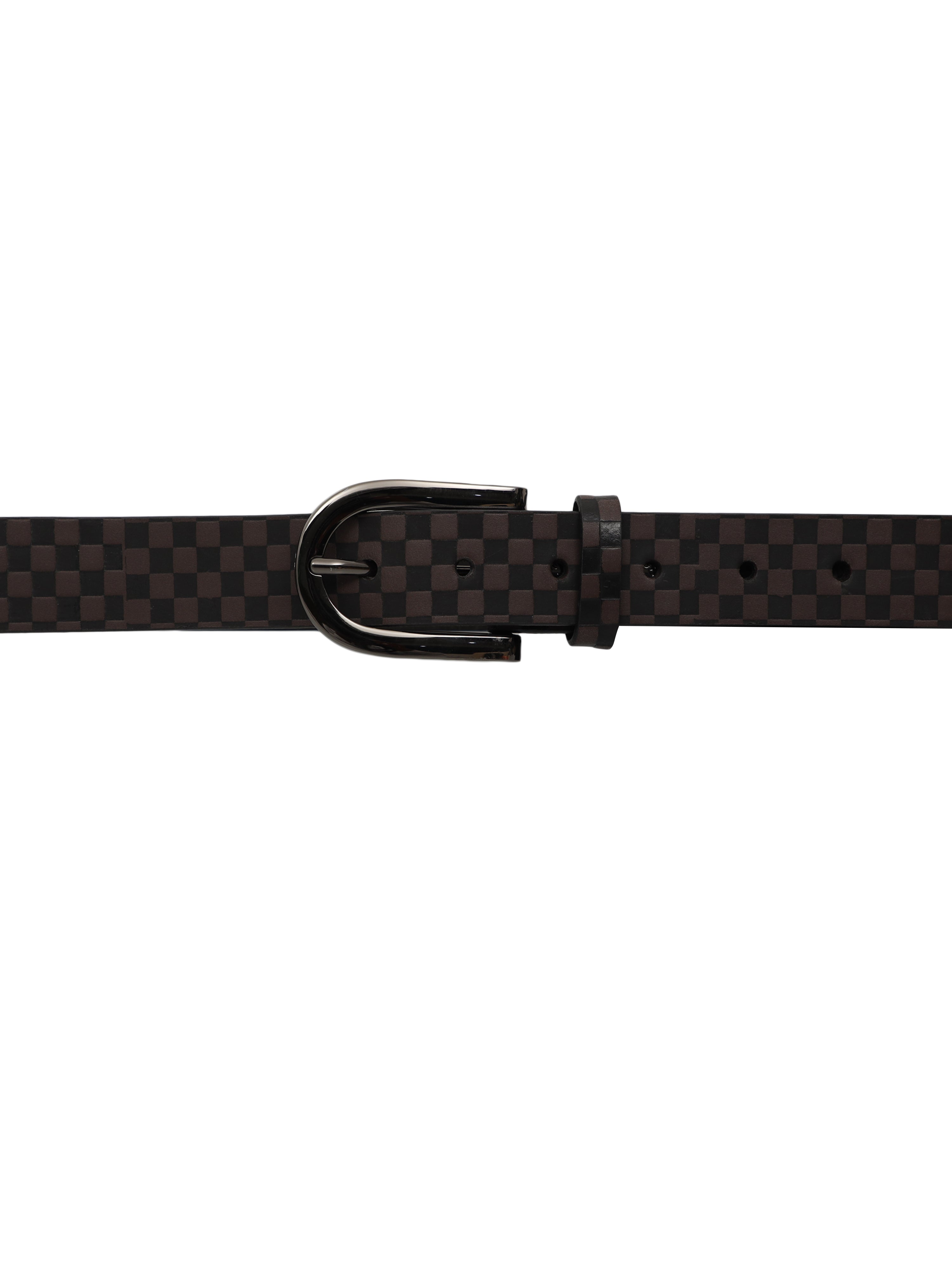 Bulchee Women's Printed Leather Jeans Belt – Brown, Genuine Leather, Nickel Buckle, 30mm Width – Sizes M (40–42