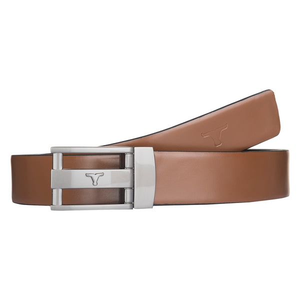 Bulchee Men's Reversible Flat Belt – Tan & Black – Size XL (48-52) | BUL909B