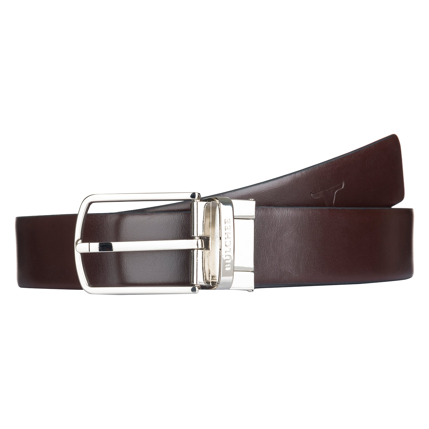 Bulchee Men's Reversible Prong Belt – Black & Brown – Size L (44-46) | BUL911B