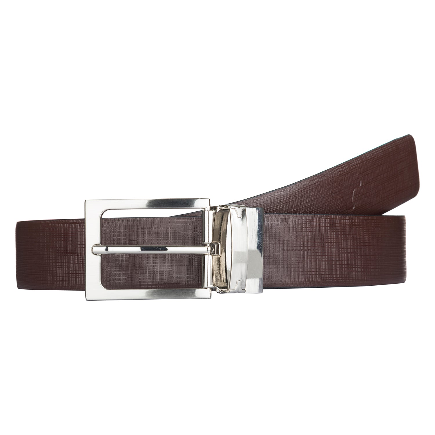 Bulchee Men's Reversible Prong Belt – Black & Tan – Size L (44-46) | BUL912B