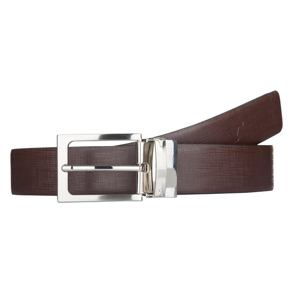 Bulchee Men's Reversible Prong Belt – Black & Tan – Size L (44-46) | BUL912B