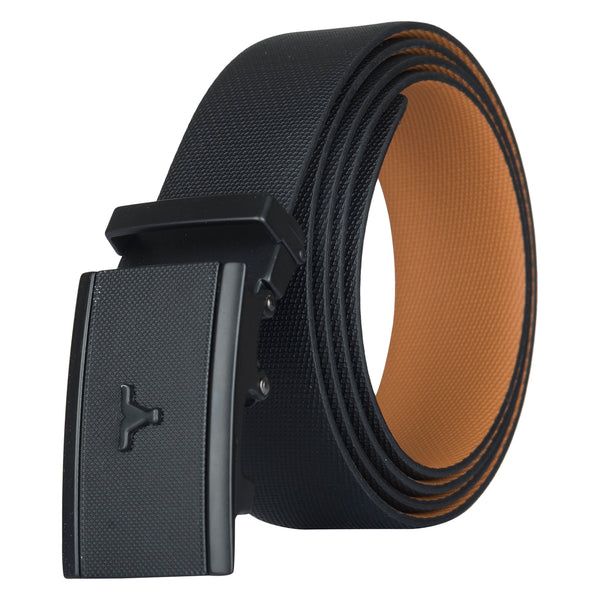 Bulchee Men's Reversible Auto-Lock Belt – Black & Tan – Size L (44-46) | BUL923B