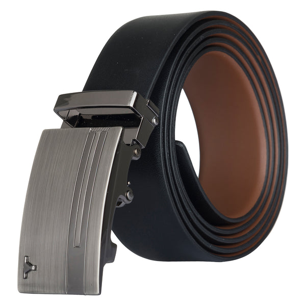 Bulchee Men's Reversible Auto-Lock Belt – Tan & Black – Size XL (52-55) | BUL925BXL