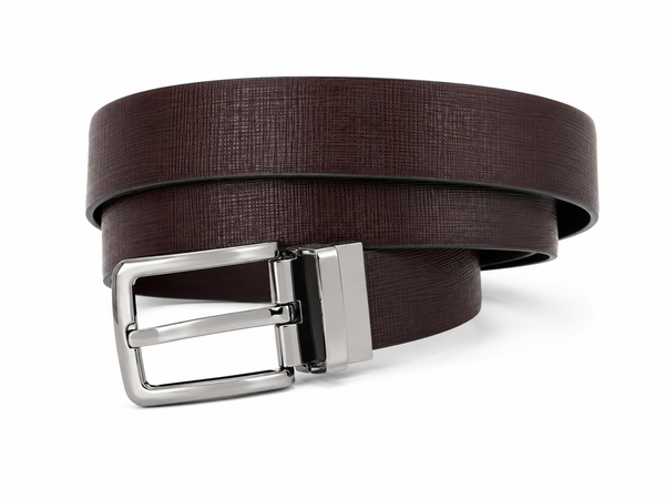 Bulchee Women's Genuine Leather Reversible Belt| 25MM Formal Belt | Prong Buckle|LBR002L