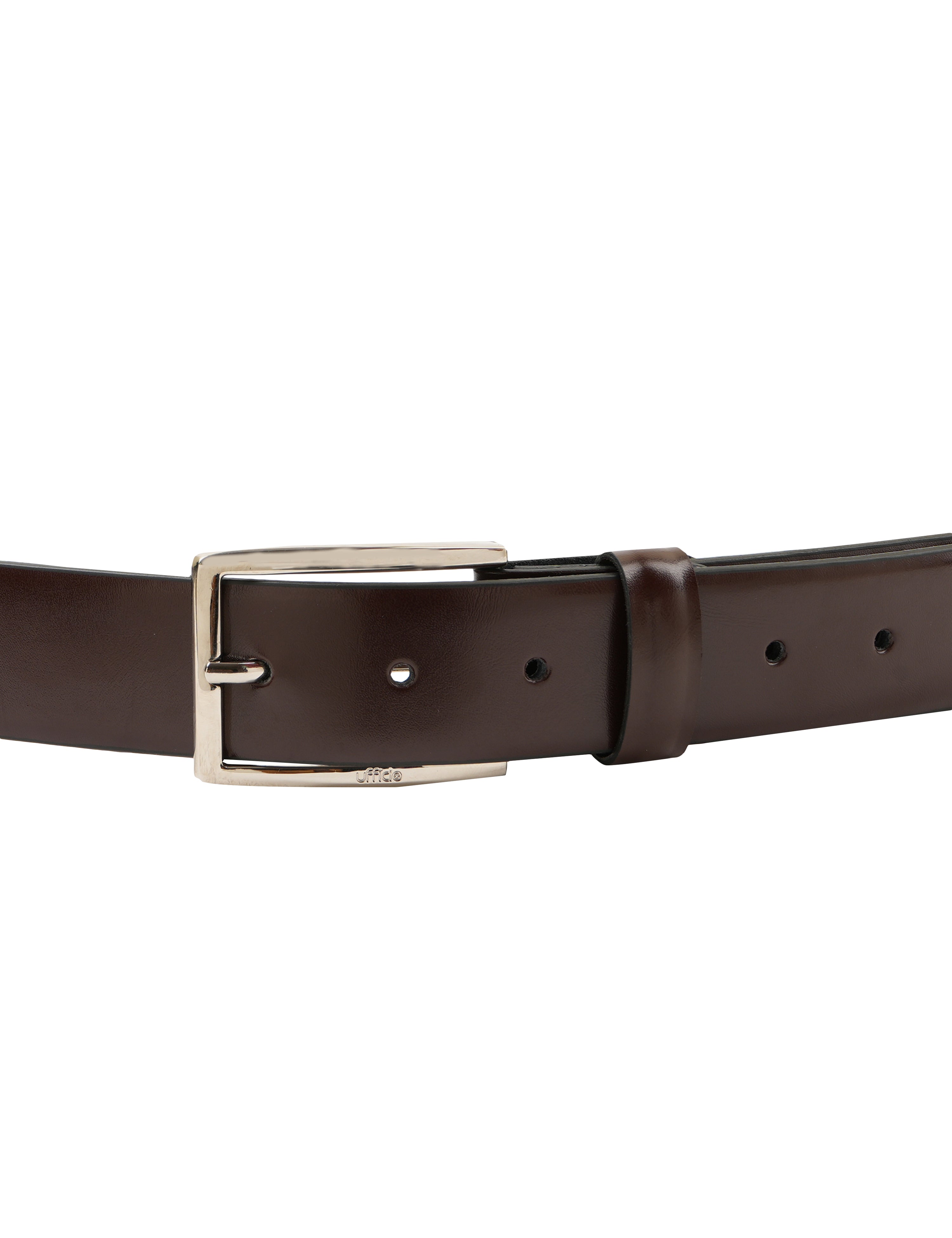 Ufficio Men's Collection | Genuine Leather | Black & Brown Non Stitched Chinos | Prong Buckle | UFF2309/10B