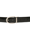 Bulchee Men's Collection | Italian Leather | Black & Brown | Prong Reversible Nickle Buckle | BUL2330B