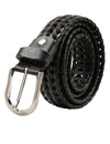 Bulchee Men's Collection | Genuine Leather Braided Belt in Black | BUL2323B