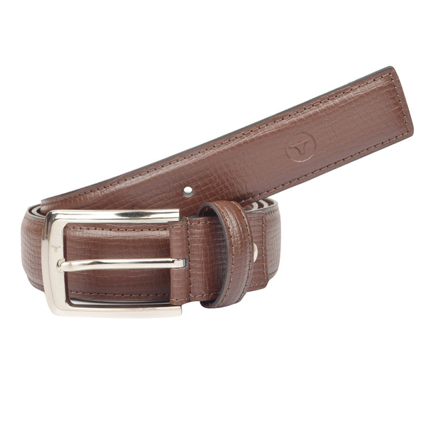 Ufficio Chinos Men’s Belt – Brown – L Size – ECUFF19905B