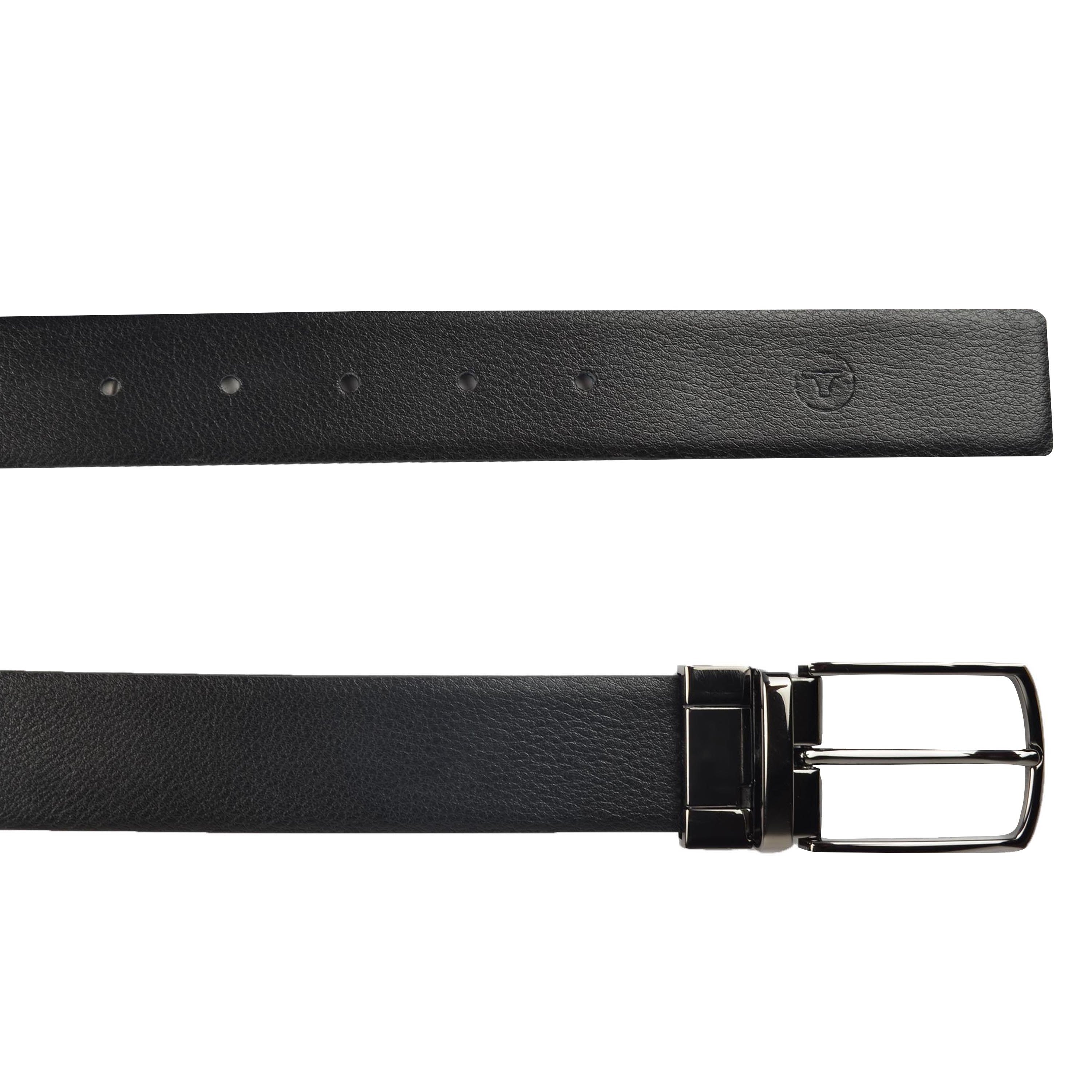 Ufficio Men’s Reversible Prong Belt – Tan/Black – L Size – ECUFF19903B