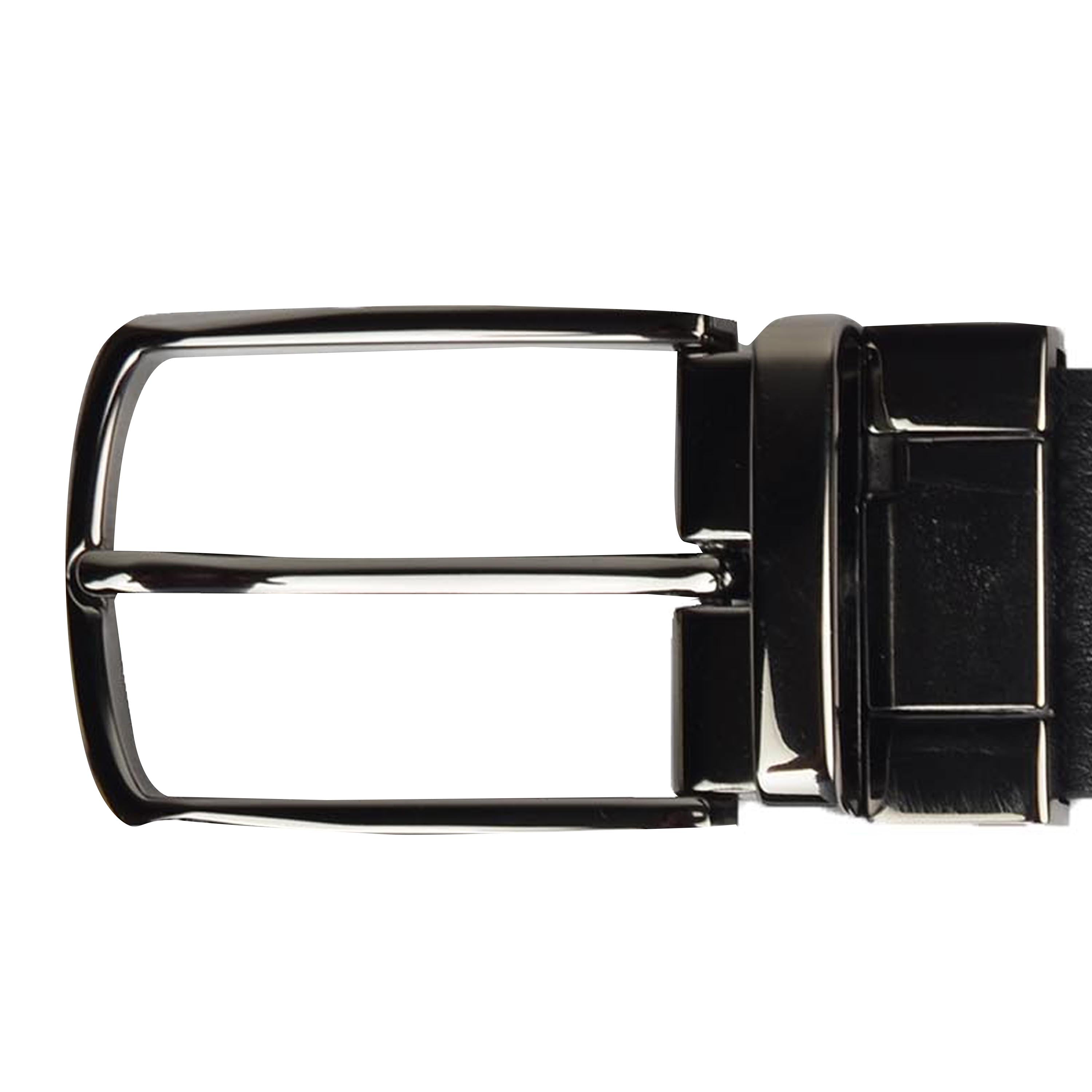 Ufficio Men’s Reversible Prong Belt – Tan/Black – L Size – ECUFF19903B