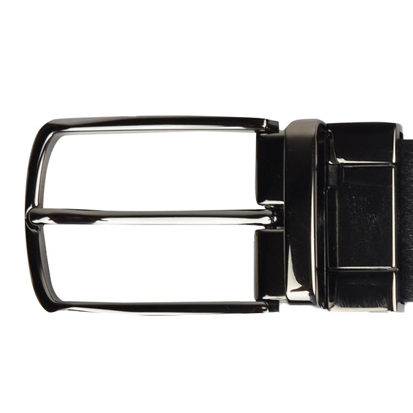 Ufficio Men’s Reversible Prong Belt – Tan/Black – L Size – ECUFF19903B