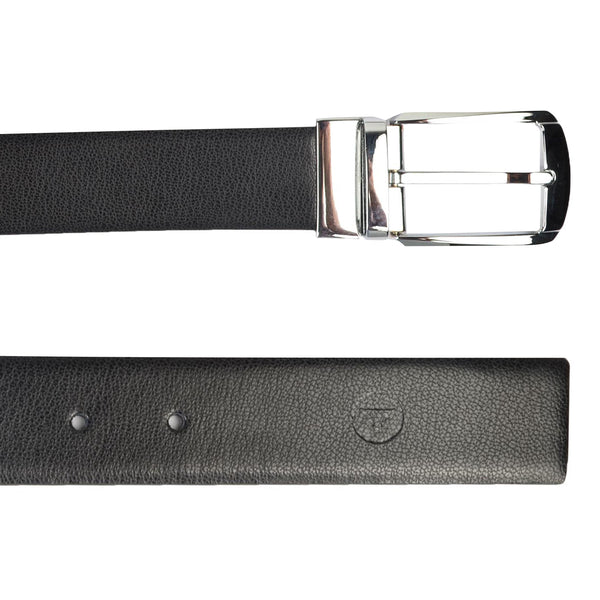 Ufficio Men’s Reversible Prong Belt – Black/Brown – L Size – ECUFF19902B