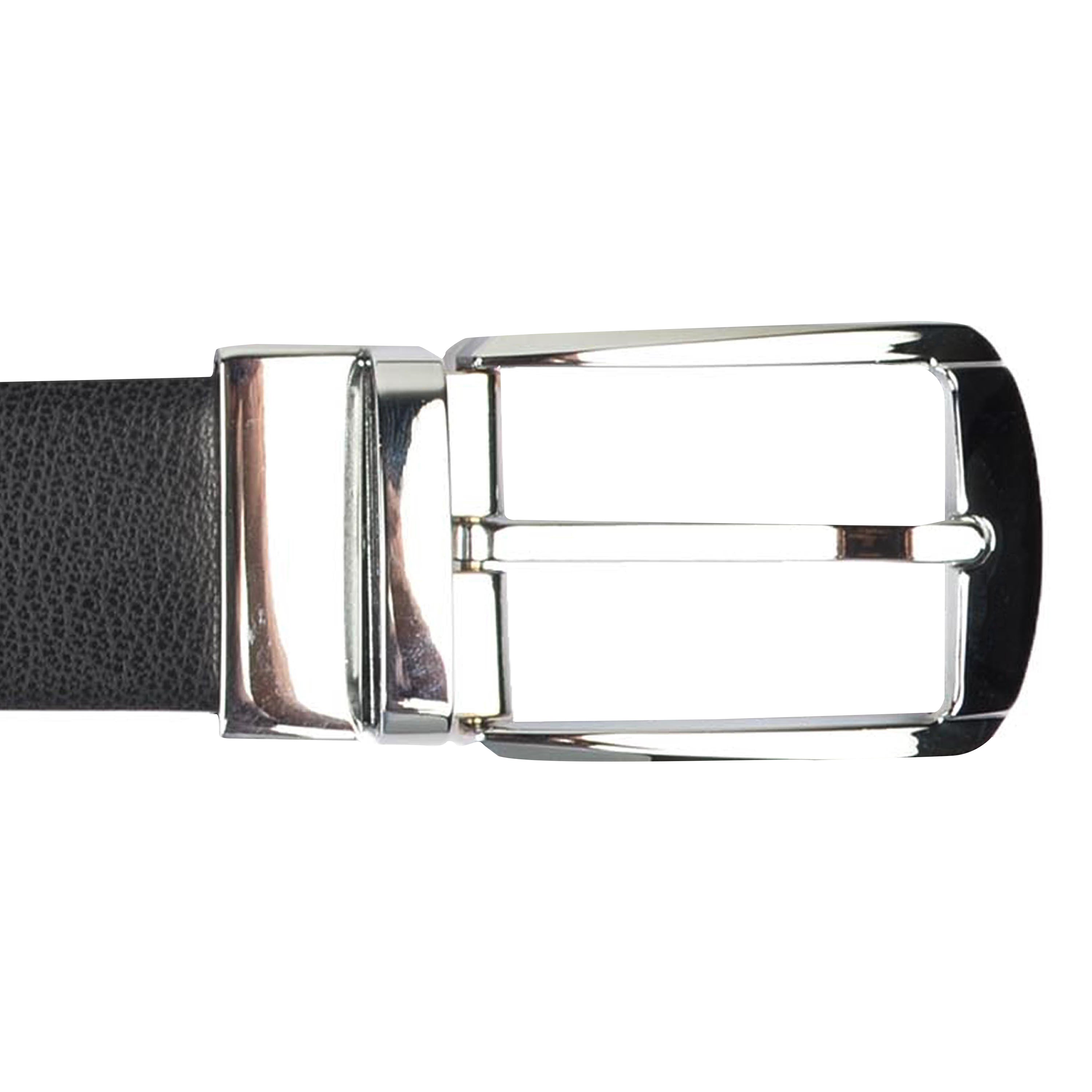 Ufficio Men’s Reversible Prong Belt – Black/Brown – L Size – ECUFF19902B