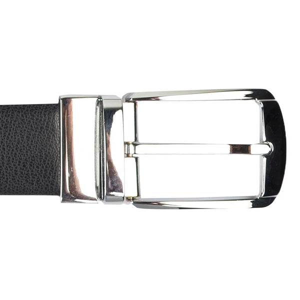 Ufficio Men’s Reversible Prong Belt – Black/Brown – L Size – ECUFF19902B