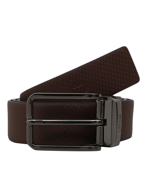 Ufficio Men's Reversible Prong Belt – Brown / Black – Size L (44-46) | UFF2104B