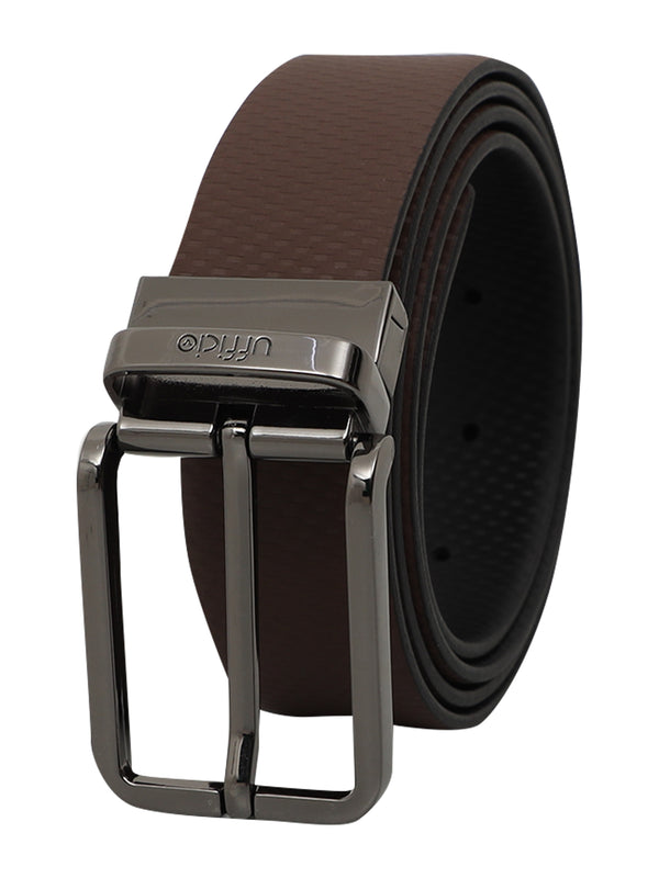 Ufficio Men's Reversible Prong Belt – Brown / Black – Size L (44-46) | UFF2104B