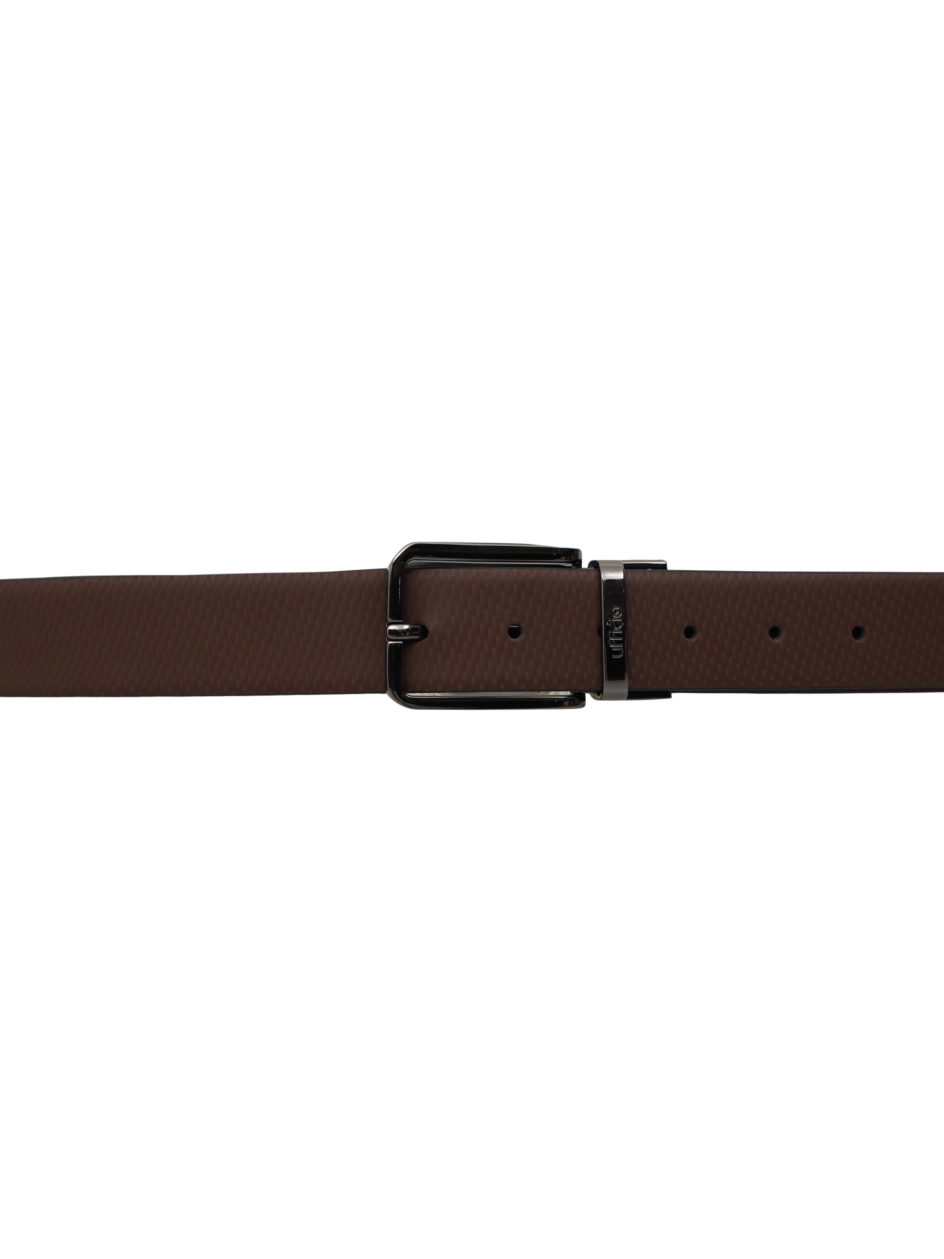 Ufficio Men's Reversible Prong Belt – Brown / Black – Size L (44-46) | UFF2104B