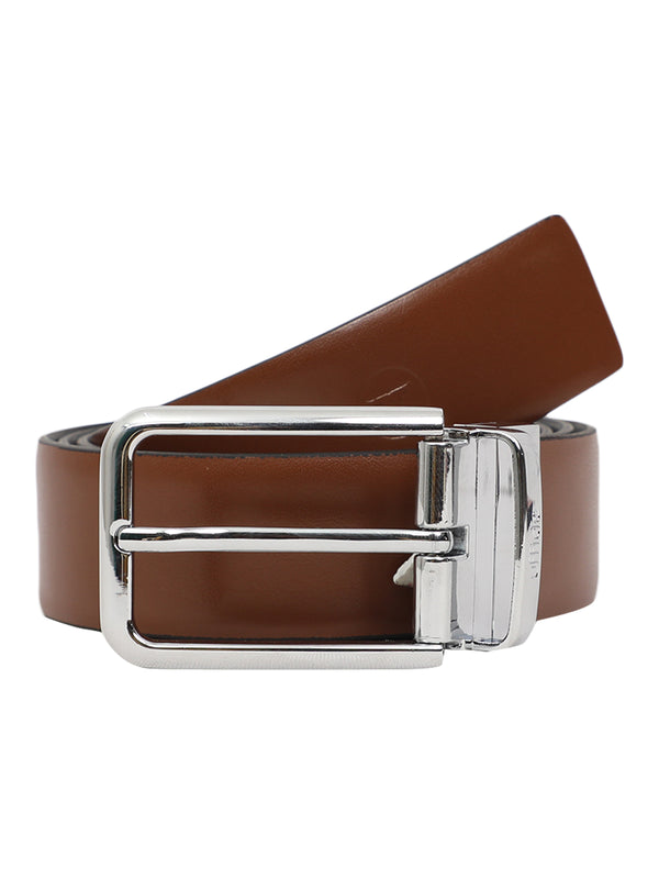 Ufficio Men's Reversible Prong Belt – Tan Black – Size L (44-46) UFF2107B