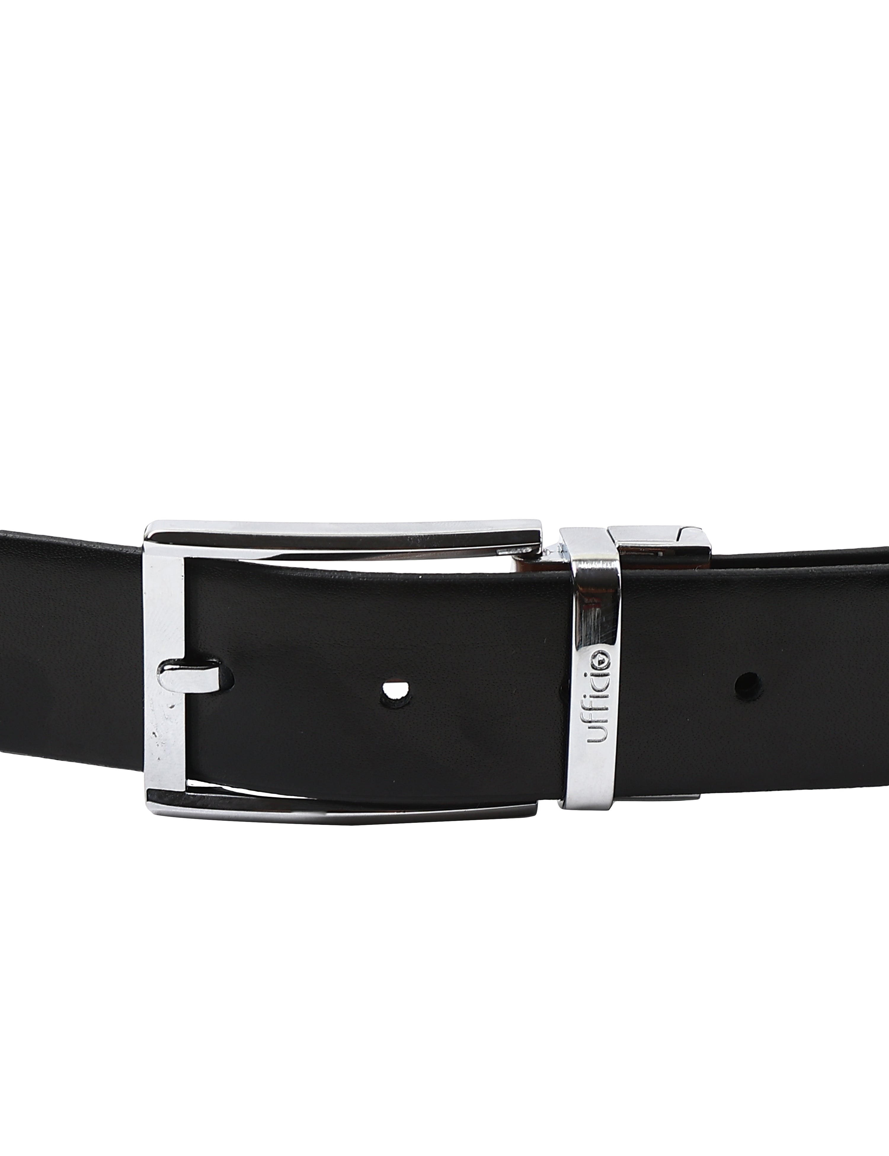 Ufficio Reversible Prong Men's Belt – Black & Tan – Sizes L (44-46), XXL (48-50) | UFF2301B