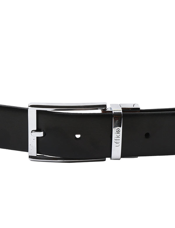 Ufficio Reversible Prong Men's Belt – Black & Tan – Sizes L (44-46), XXL (48-50) | UFF2301B