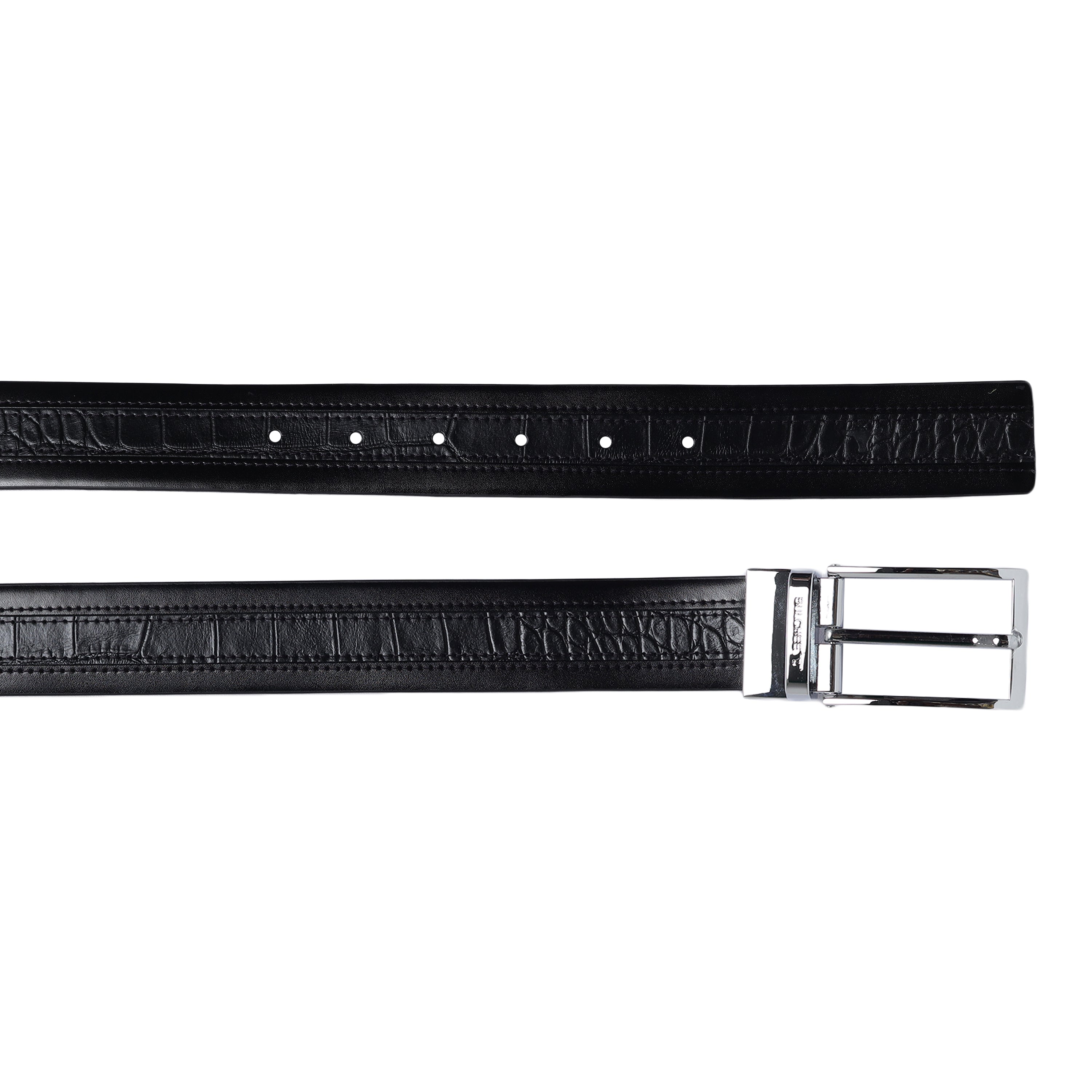 Bulchee Men's Genuine Leather Reversible Buckle Belt (Formal, Tan/Black) BUL2209B