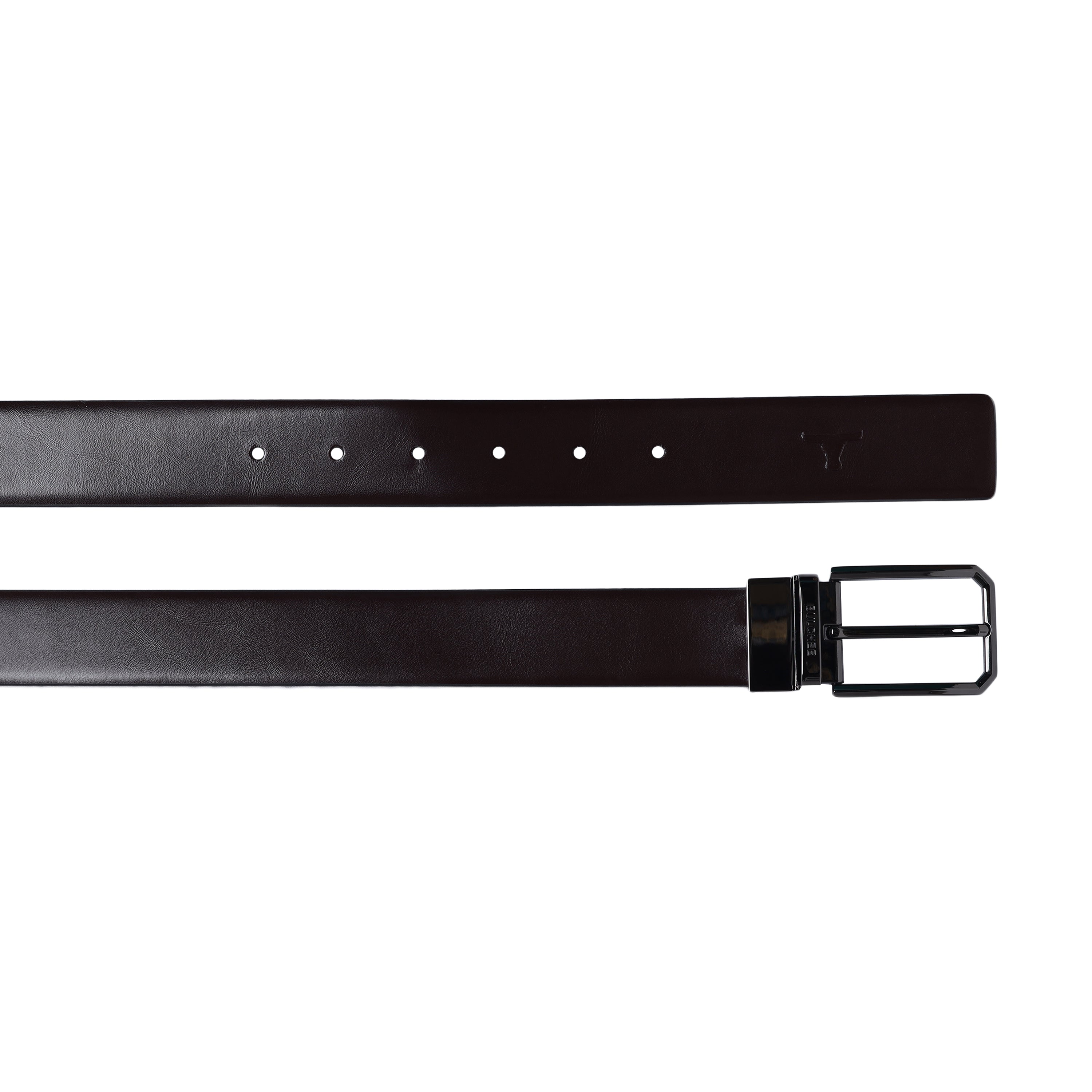 Bulchee Men's Genuine Leather Reversible Buckle Belt (Formal, Black/Brown) BUL2206B