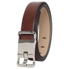 Bulchee Men's Italian Leather Shiny Buckle Belt (Formal, Tan) Chino BUL2204B